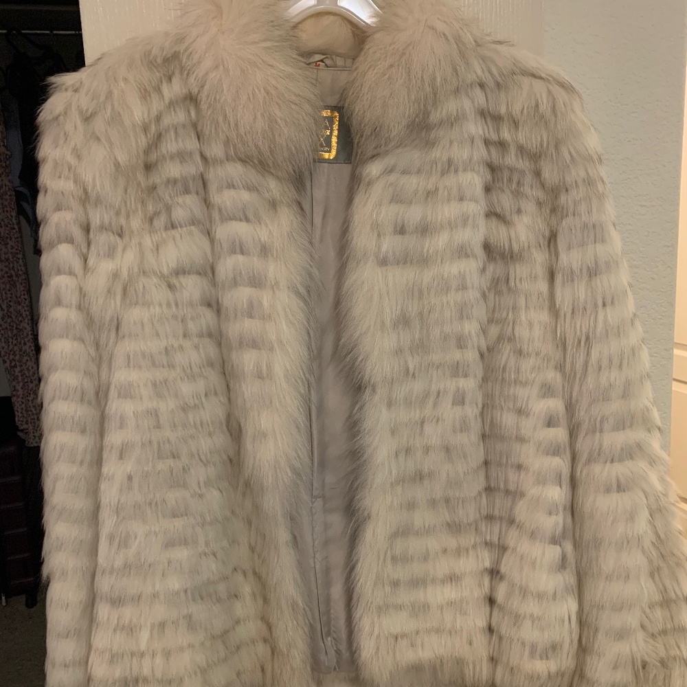 David Green Silver Fox Coat